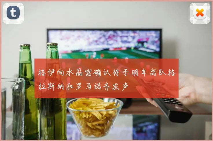 格伊向水晶宫确认将于明年离队格拉斯纳和罗马诺齐发声